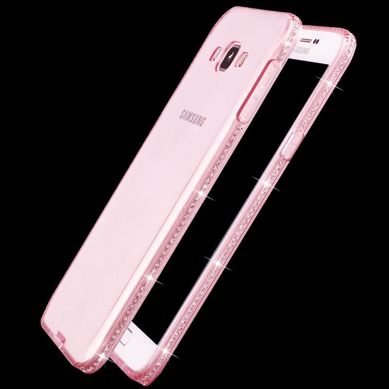 Kuori Samsung Galaxy A7 2015 Strassi Puhelimen Kuoret Kulta, Kotelo Samsung Galaxy A7 2015 Silikoni