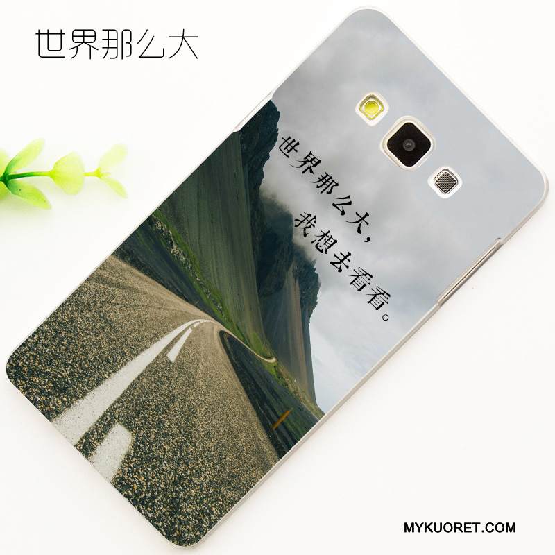 Kuori Samsung Galaxy A7 2015 Suojaus Murtumaton Vihreä, Kotelo Samsung Galaxy A7 2015 Sarjakuva