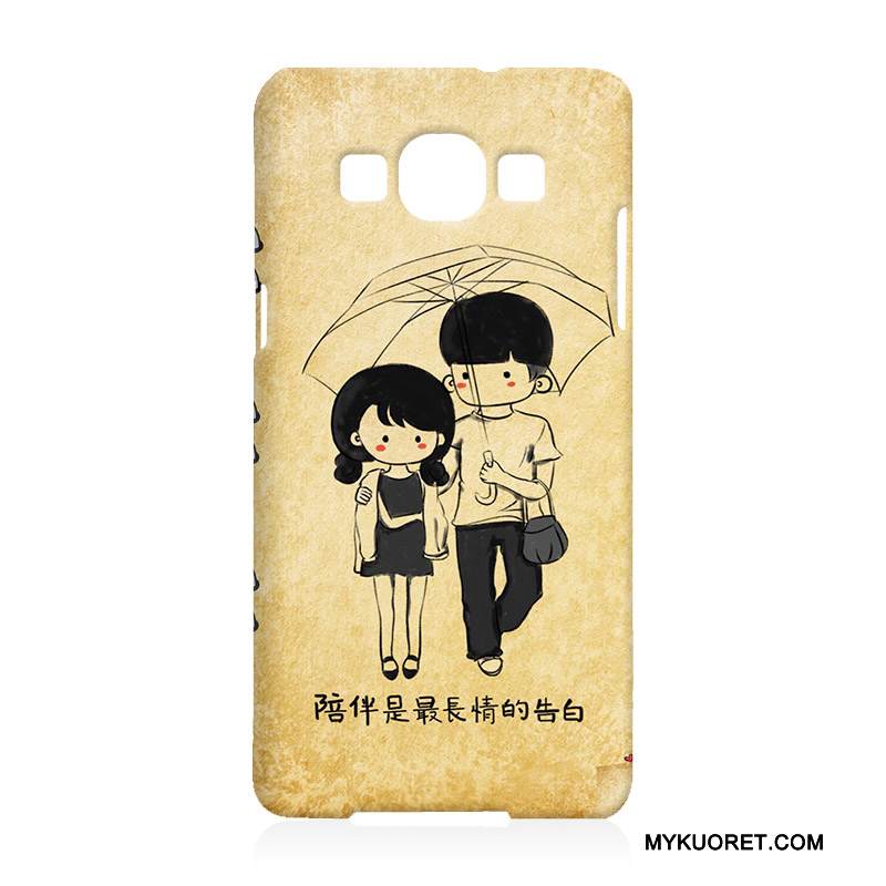 Kuori Samsung Galaxy A7 2015 Suojaus Puhelimen Kuoret Punainen, Kotelo Samsung Galaxy A7 2015 Pehmeä Neste Kova Murtumaton