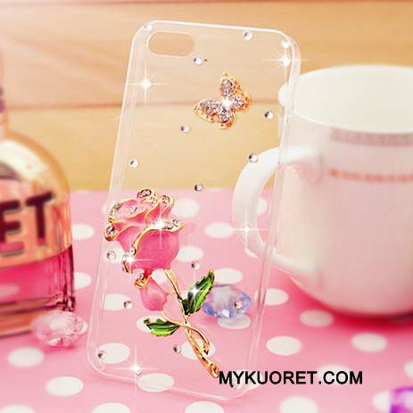 Kuori Samsung Galaxy A7 2015 Suojaus Puhelimen Kuoret Violetti, Kotelo Samsung Galaxy A7 2015 Strassi Läpinäkyvä