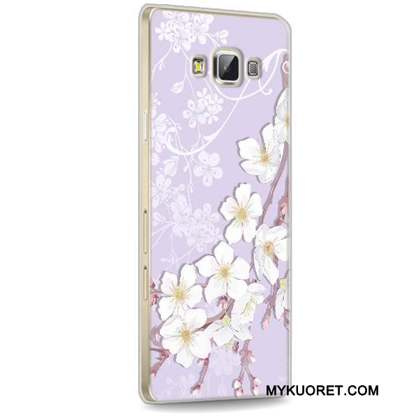 Kuori Samsung Galaxy A7 2015 Suojaus Punainen Puhelimen Kuoret, Kotelo Samsung Galaxy A7 2015 Pehmeä Neste Läpinäkyvä Murtumaton