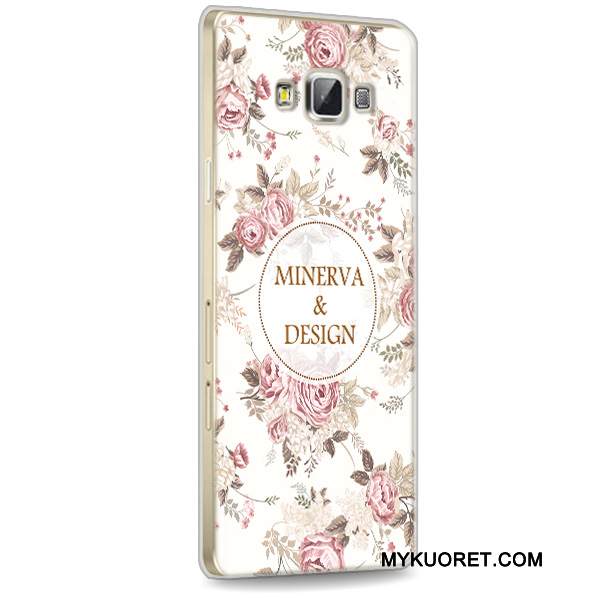 Kuori Samsung Galaxy A7 2015 Suojaus Punainen Puhelimen Kuoret, Kotelo Samsung Galaxy A7 2015 Pehmeä Neste Läpinäkyvä Murtumaton