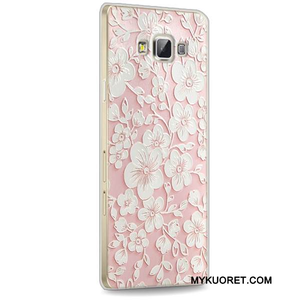 Kuori Samsung Galaxy A7 2015 Suojaus Punainen Puhelimen Kuoret, Kotelo Samsung Galaxy A7 2015 Pehmeä Neste Läpinäkyvä Murtumaton