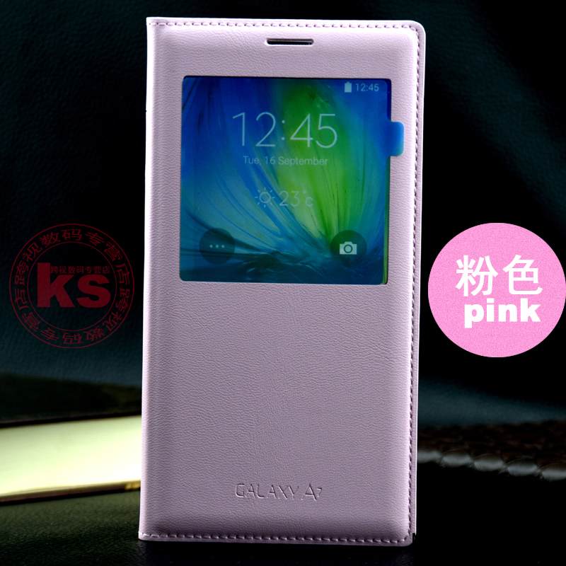 Kuori Samsung Galaxy A7 2015 Suojaus Sininen, Kotelo Samsung Galaxy A7 2015 Nahka