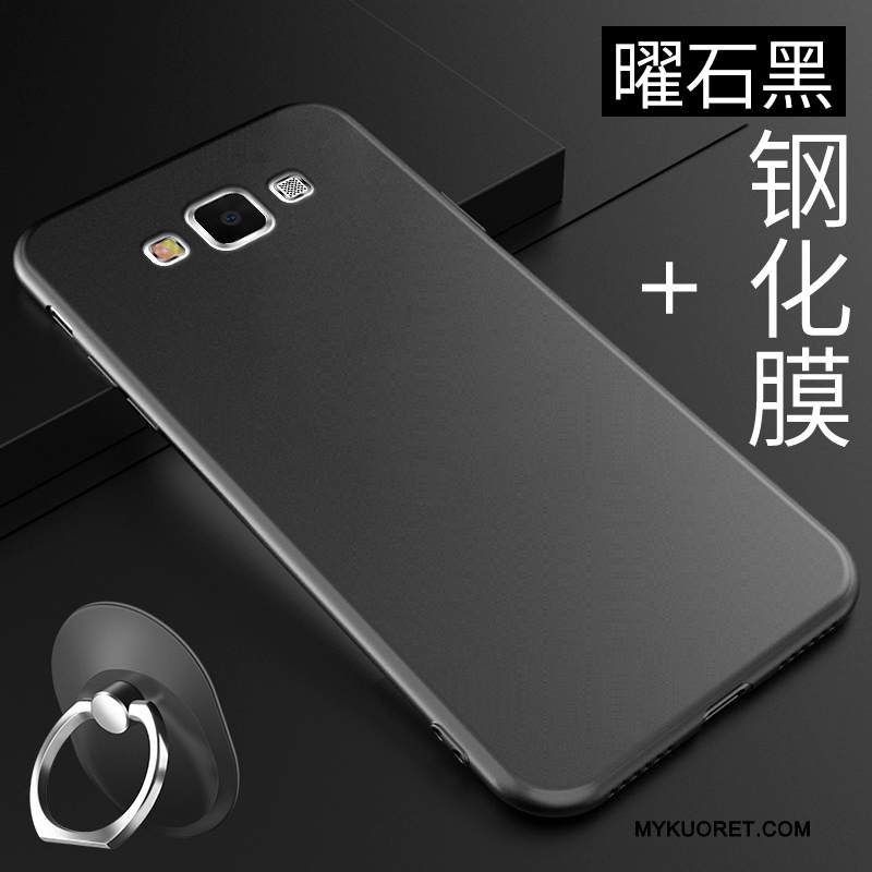 Kuori Samsung Galaxy A7 2015 Tuki Yksinkertainen Puhelimen Kuoret, Kotelo Samsung Galaxy A7 2015 Silikoni Vihreä Trendi