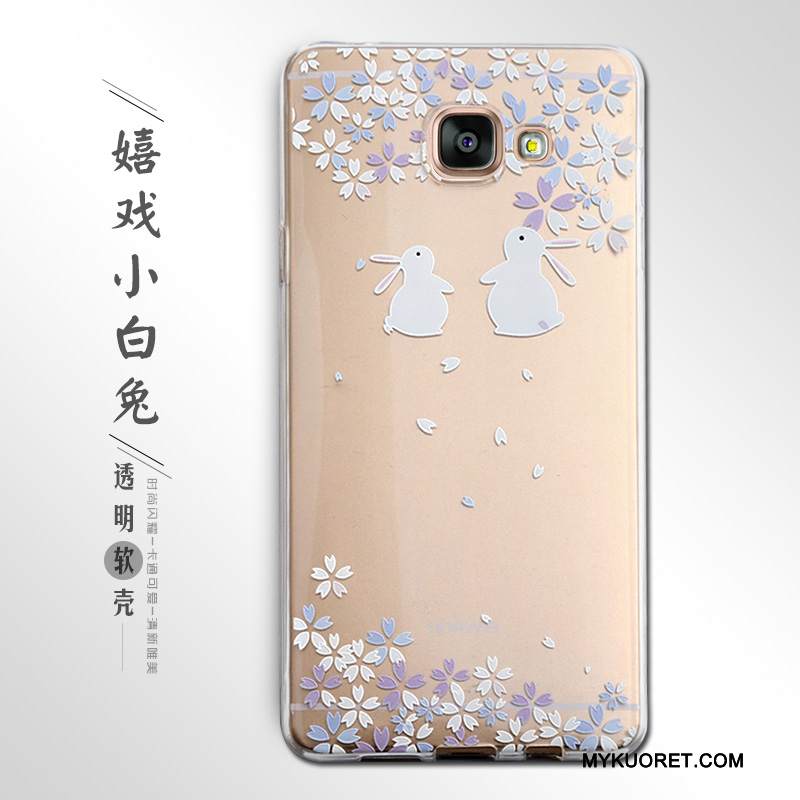 Kuori Samsung Galaxy A7 2016 Kohokuviointi Puhelimen Kuoret, Kotelo Samsung Galaxy A7 2016 Pehmeä Neste