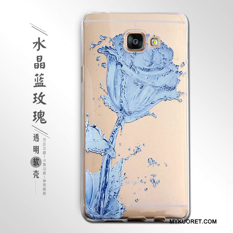 Kuori Samsung Galaxy A7 2016 Kohokuviointi Puhelimen Kuoret, Kotelo Samsung Galaxy A7 2016 Pehmeä Neste