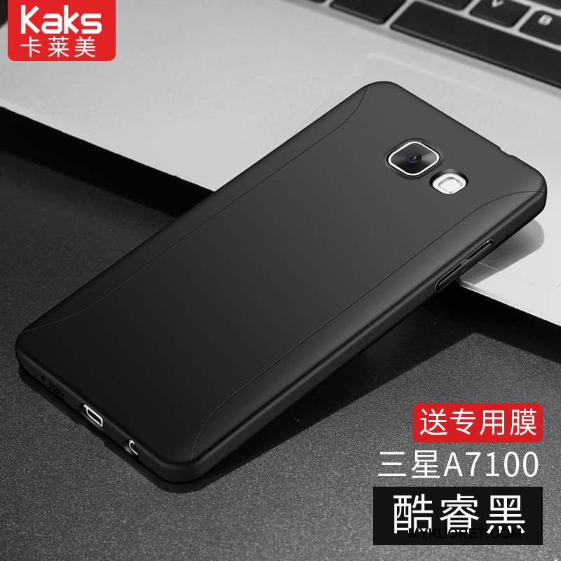 Kuori Samsung Galaxy A7 2016 Laukut Pesty Suede Kulta, Kotelo Samsung Galaxy A7 2016 Luova Kova Puhelimen Kuoret