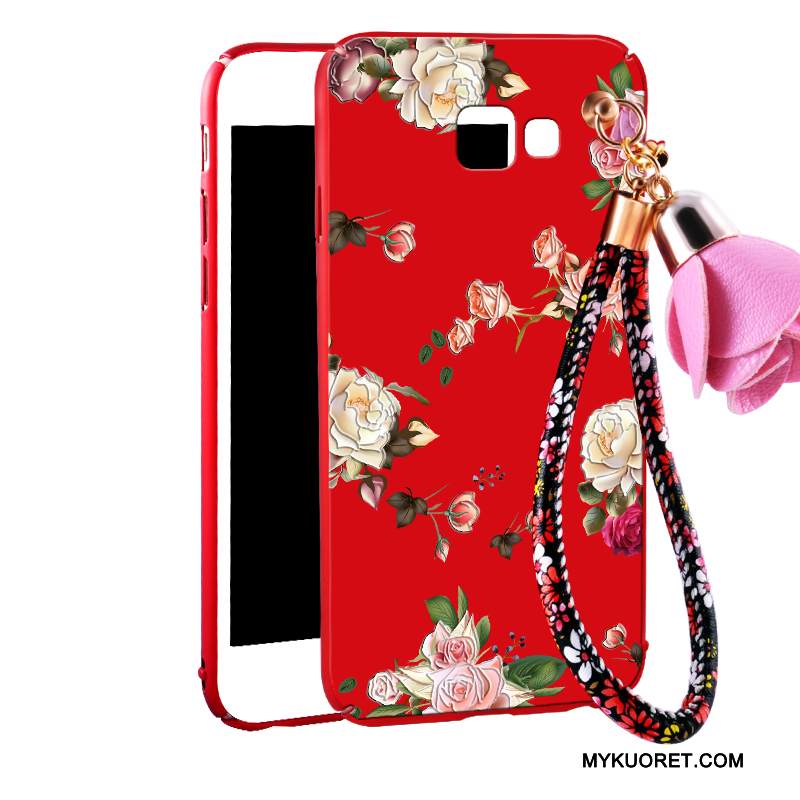 Kuori Samsung Galaxy A7 2016 Laukut Puhelimen Kuoret Kova, Kotelo Samsung Galaxy A7 2016 Sarjakuva Musta Pesty Suede