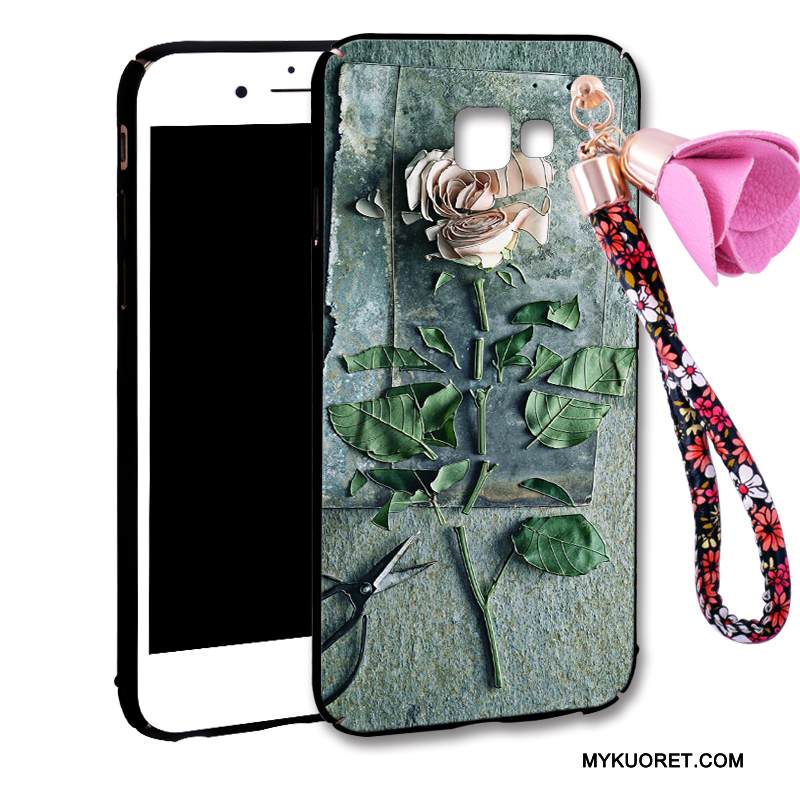 Kuori Samsung Galaxy A7 2016 Laukut Puhelimen Kuoret Kova, Kotelo Samsung Galaxy A7 2016 Suojaus Pesty Suede Punainen