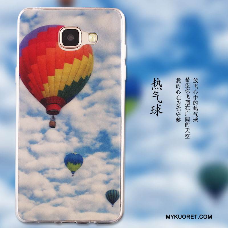 Kuori Samsung Galaxy A7 2016 Laukut Puhelimen Kuoret Punainen, Kotelo Samsung Galaxy A7 2016 Suojaus Ink Maalaus