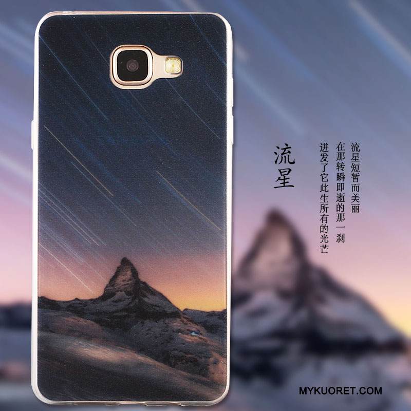 Kuori Samsung Galaxy A7 2016 Laukut Puhelimen Kuoret Punainen, Kotelo Samsung Galaxy A7 2016 Suojaus Ink Maalaus