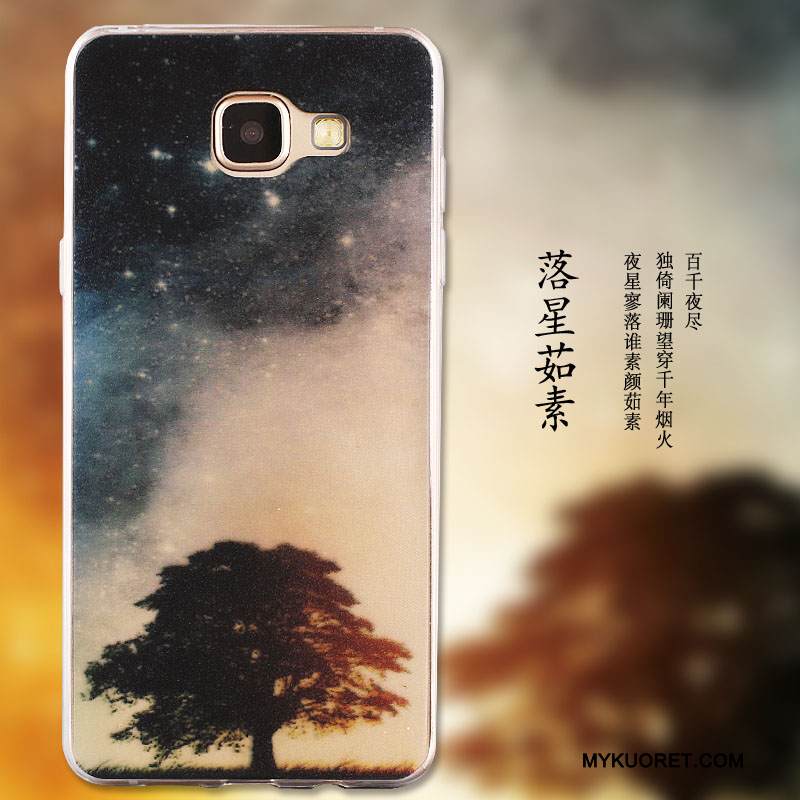 Kuori Samsung Galaxy A7 2016 Laukut Puhelimen Kuoret Punainen, Kotelo Samsung Galaxy A7 2016 Suojaus Ink Maalaus