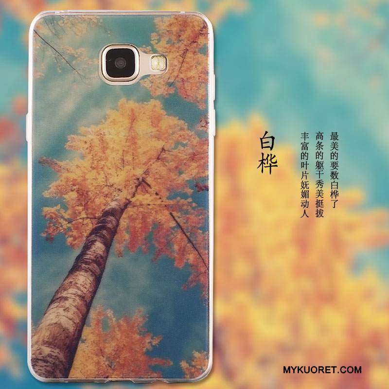 Kuori Samsung Galaxy A7 2016 Laukut Puhelimen Kuoret Punainen, Kotelo Samsung Galaxy A7 2016 Suojaus Ink Maalaus