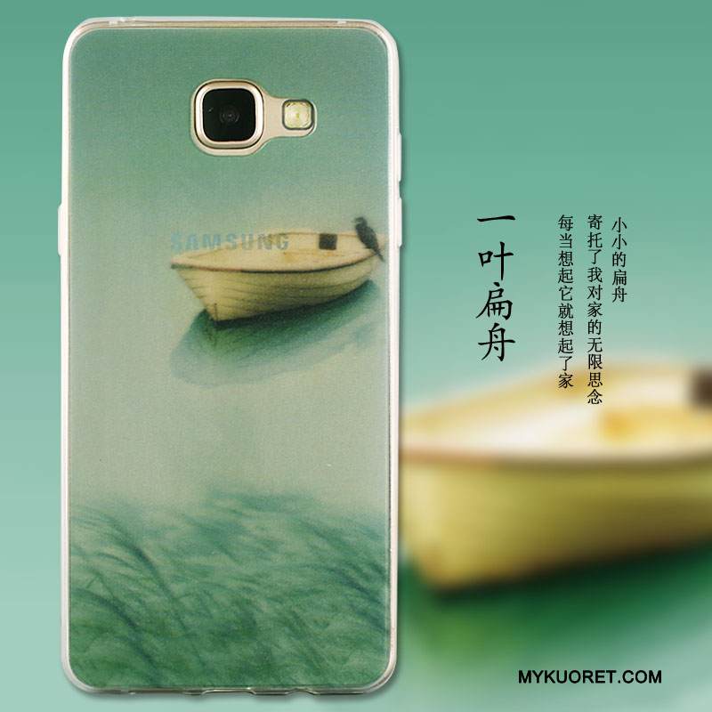 Kuori Samsung Galaxy A7 2016 Laukut Puhelimen Kuoret Punainen, Kotelo Samsung Galaxy A7 2016 Suojaus Ink Maalaus