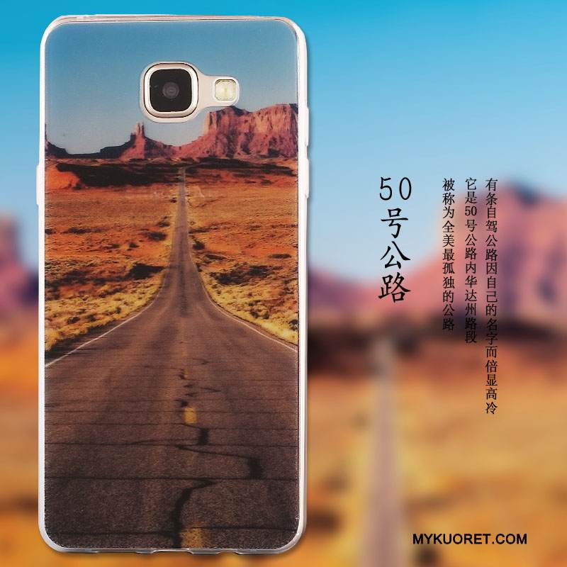 Kuori Samsung Galaxy A7 2016 Laukut Puhelimen Kuoret Punainen, Kotelo Samsung Galaxy A7 2016 Suojaus Ink Maalaus