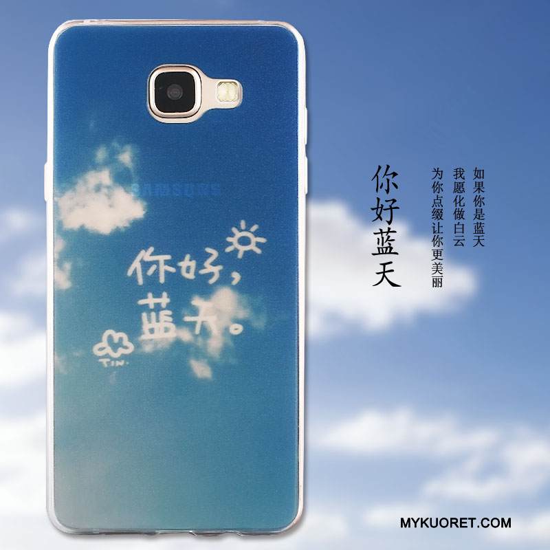 Kuori Samsung Galaxy A7 2016 Laukut Puhelimen Kuoret Punainen, Kotelo Samsung Galaxy A7 2016 Suojaus Ink Maalaus