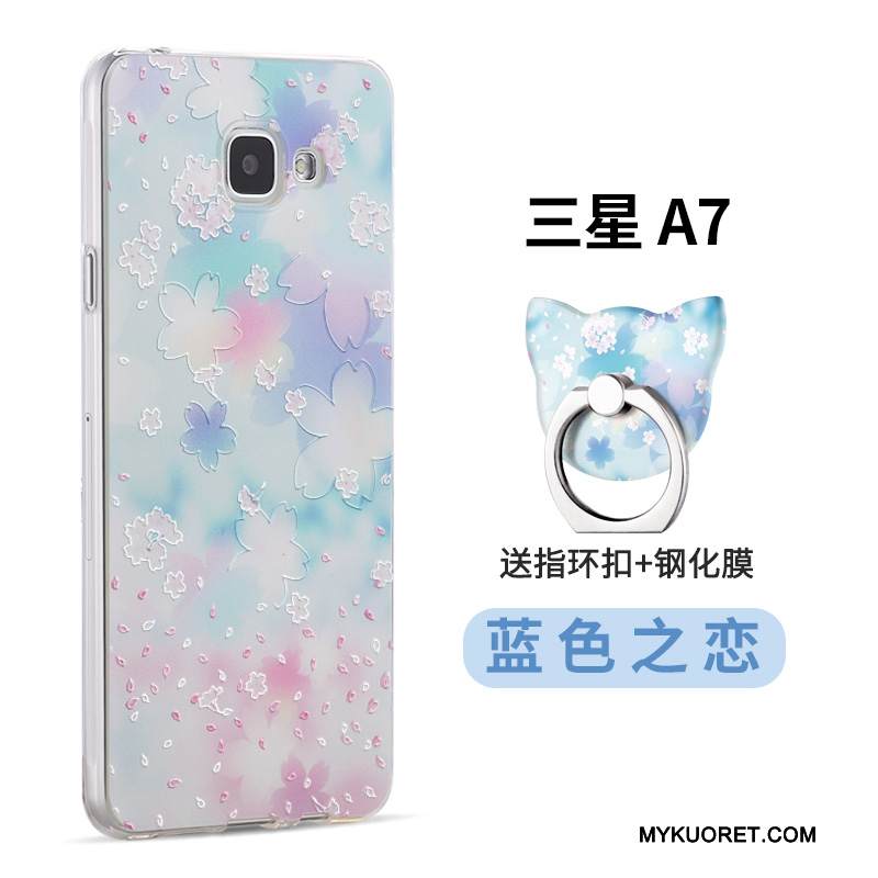 Kuori Samsung Galaxy A7 2016 Monivärinen Puhelimen Kuoret, Kotelo Samsung Galaxy A7 2016 Pehmeä Neste