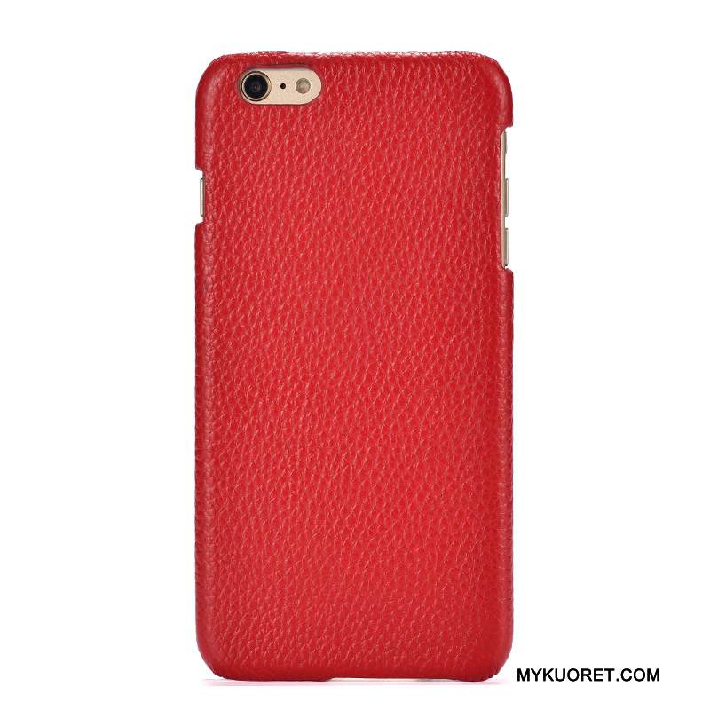 Kuori Samsung Galaxy A7 2016 Nahka Puhelimen Kuoret Yksinkertainen, Kotelo Samsung Galaxy A7 2016 Suojaus Takakansi Punainen