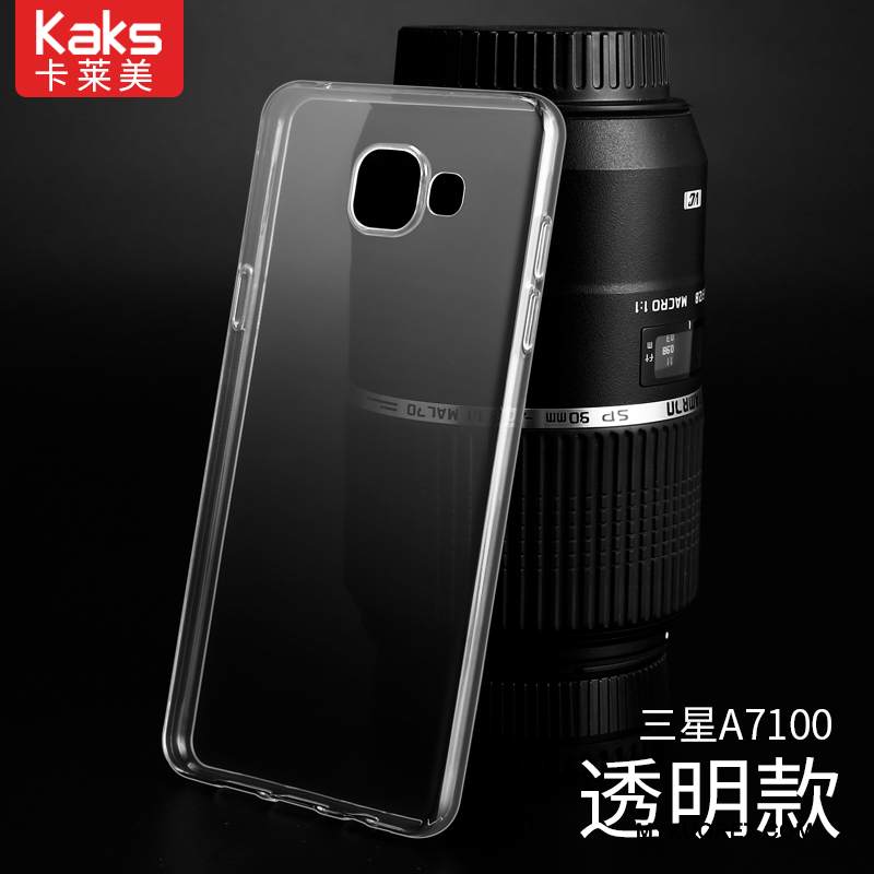 Kuori Samsung Galaxy A7 2016 Pehmeä Neste Läpinäkyvä Kevyt, Kotelo Samsung Galaxy A7 2016 Silikoni Puhelimen Kuoret Valkoinen
