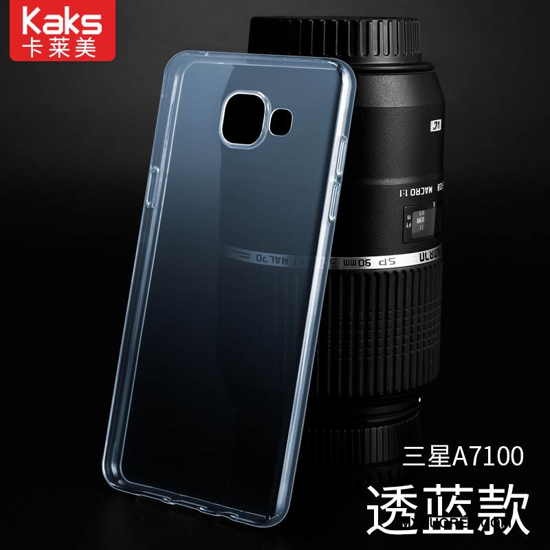 Kuori Samsung Galaxy A7 2016 Pehmeä Neste Läpinäkyvä Kevyt, Kotelo Samsung Galaxy A7 2016 Silikoni Puhelimen Kuoret Valkoinen