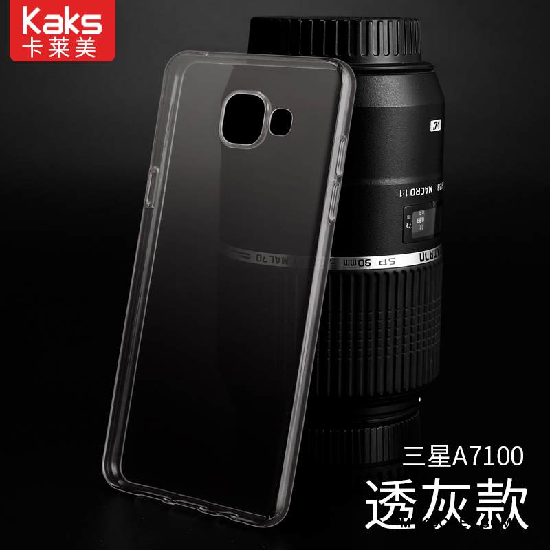 Kuori Samsung Galaxy A7 2016 Pehmeä Neste Läpinäkyvä Kevyt, Kotelo Samsung Galaxy A7 2016 Silikoni Puhelimen Kuoret Valkoinen