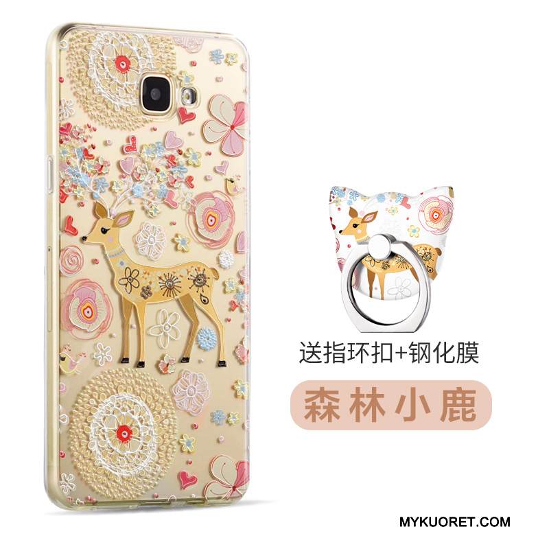 Kuori Samsung Galaxy A7 2016 Pehmeä Neste Murtumaton Puhelimen Kuoret, Kotelo Samsung Galaxy A7 2016 Luova Violetti