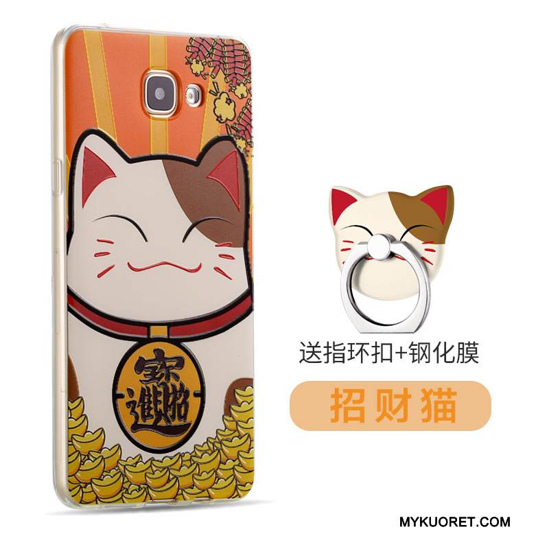 Kuori Samsung Galaxy A7 2016 Pehmeä Neste Murtumaton Puhelimen Kuoret, Kotelo Samsung Galaxy A7 2016 Luova Violetti