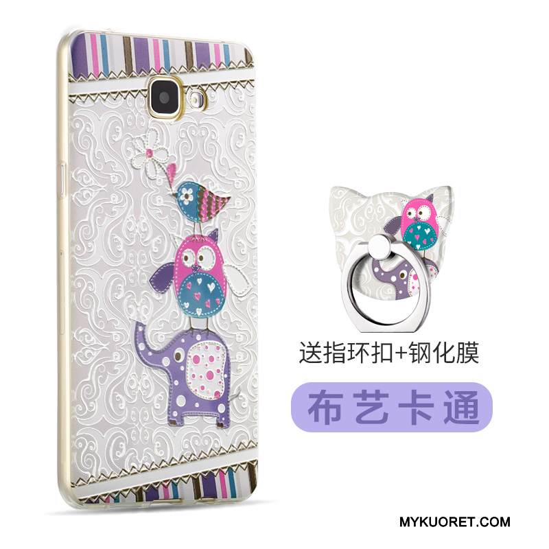 Kuori Samsung Galaxy A7 2016 Pehmeä Neste Murtumaton Puhelimen Kuoret, Kotelo Samsung Galaxy A7 2016 Luova Violetti