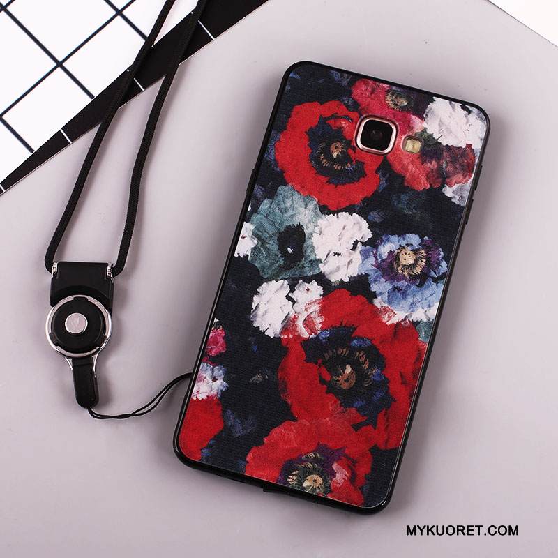 Kuori Samsung Galaxy A7 2016 Pehmeä Neste Murtumaton Puhelimen Kuoret, Kotelo Samsung Galaxy A7 2016 Suojaus Musta