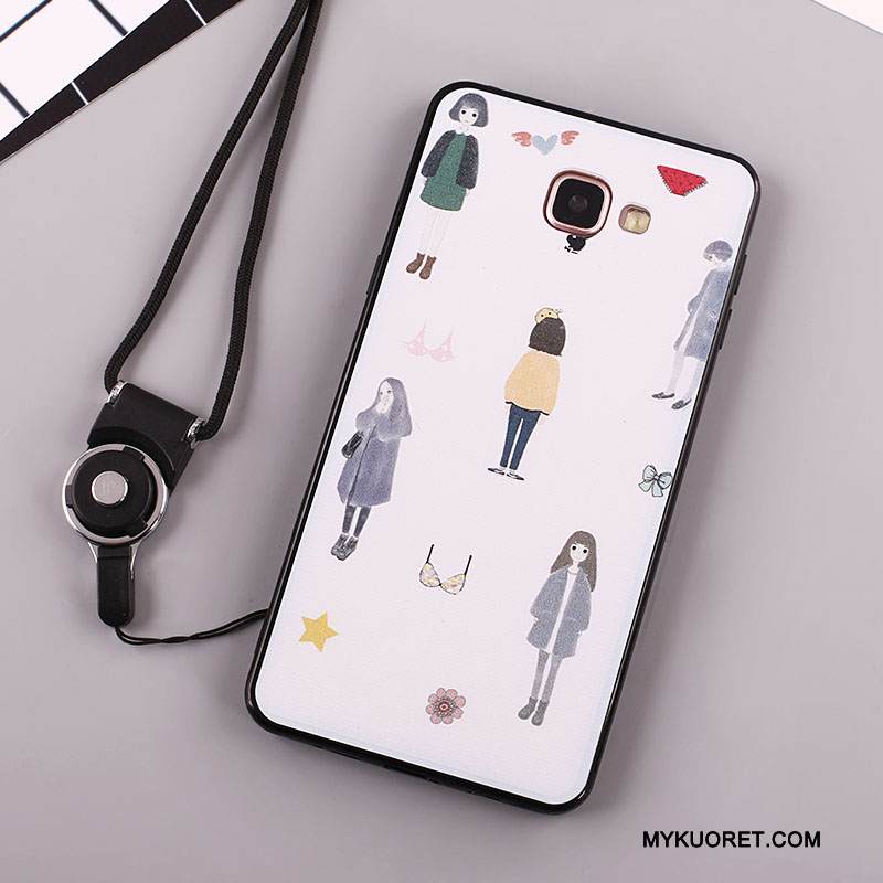 Kuori Samsung Galaxy A7 2016 Pehmeä Neste Murtumaton Puhelimen Kuoret, Kotelo Samsung Galaxy A7 2016 Suojaus Musta