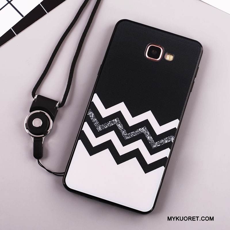 Kuori Samsung Galaxy A7 2016 Pehmeä Neste Murtumaton Puhelimen Kuoret, Kotelo Samsung Galaxy A7 2016 Suojaus Musta