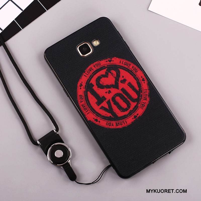 Kuori Samsung Galaxy A7 2016 Pehmeä Neste Murtumaton Puhelimen Kuoret, Kotelo Samsung Galaxy A7 2016 Suojaus Musta