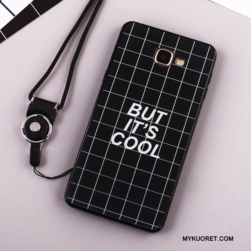 Kuori Samsung Galaxy A7 2016 Pehmeä Neste Murtumaton Puhelimen Kuoret, Kotelo Samsung Galaxy A7 2016 Suojaus Musta