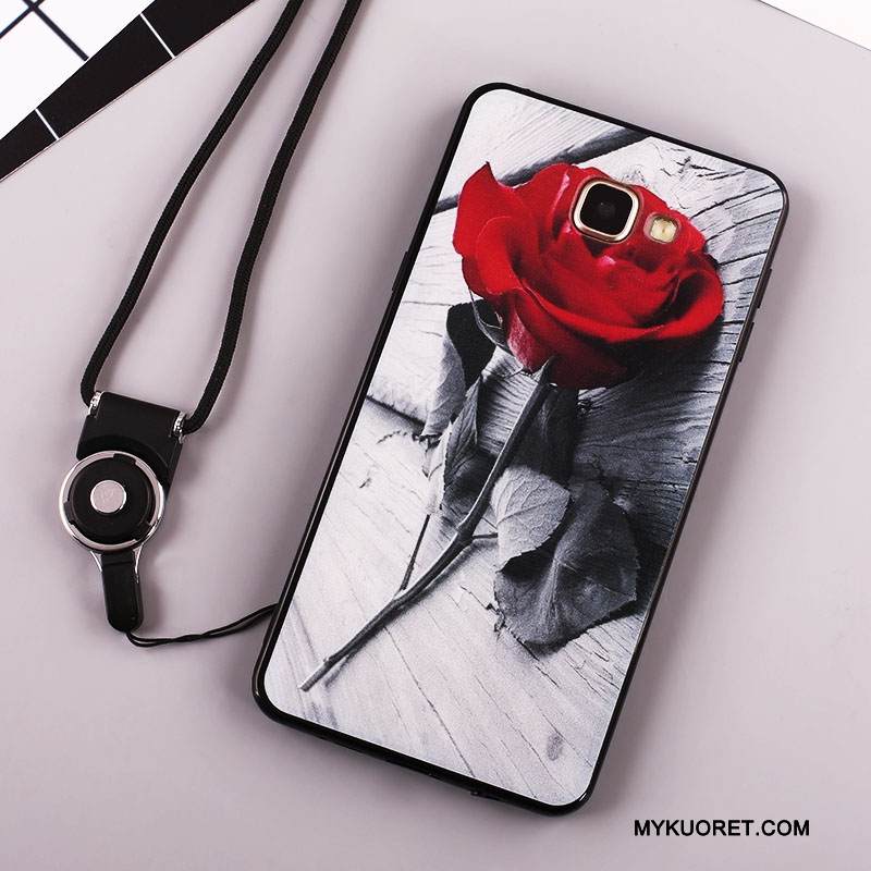 Kuori Samsung Galaxy A7 2016 Pehmeä Neste Murtumaton Puhelimen Kuoret, Kotelo Samsung Galaxy A7 2016 Suojaus Musta