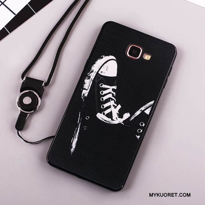 Kuori Samsung Galaxy A7 2016 Pehmeä Neste Murtumaton Puhelimen Kuoret, Kotelo Samsung Galaxy A7 2016 Suojaus Musta