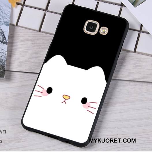 Kuori Samsung Galaxy A7 2016 Pehmeä Neste Ripustettavat Koristeet Trendi, Kotelo Samsung Galaxy A7 2016 Luova Punainen Murtumaton