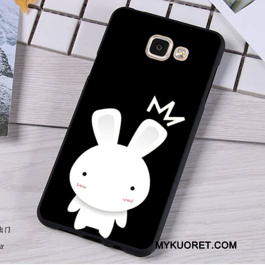 Kuori Samsung Galaxy A7 2016 Pehmeä Neste Ripustettavat Koristeet Trendi, Kotelo Samsung Galaxy A7 2016 Luova Punainen Murtumaton