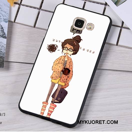 Kuori Samsung Galaxy A7 2016 Pehmeä Neste Ripustettavat Koristeet Trendi, Kotelo Samsung Galaxy A7 2016 Luova Punainen Murtumaton