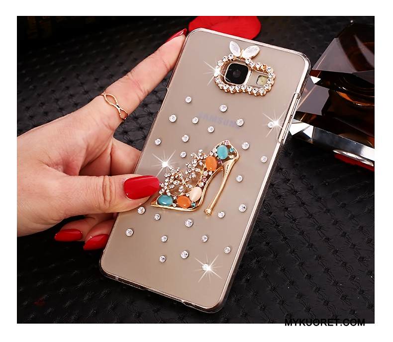 Kuori Samsung Galaxy A7 2016 Sarjakuva Läpinäkyvä Puhelimen Kuoret, Kotelo Samsung Galaxy A7 2016 Suojaus Kova Kulta