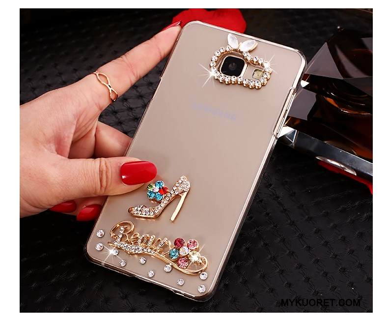 Kuori Samsung Galaxy A7 2016 Sarjakuva Läpinäkyvä Puhelimen Kuoret, Kotelo Samsung Galaxy A7 2016 Suojaus Kova Kulta