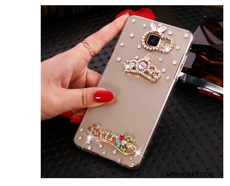 Kuori Samsung Galaxy A7 2016 Sarjakuva Läpinäkyvä Puhelimen Kuoret, Kotelo Samsung Galaxy A7 2016 Suojaus Kova Kulta