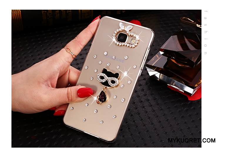 Kuori Samsung Galaxy A7 2016 Sarjakuva Läpinäkyvä Puhelimen Kuoret, Kotelo Samsung Galaxy A7 2016 Suojaus Kova Kulta