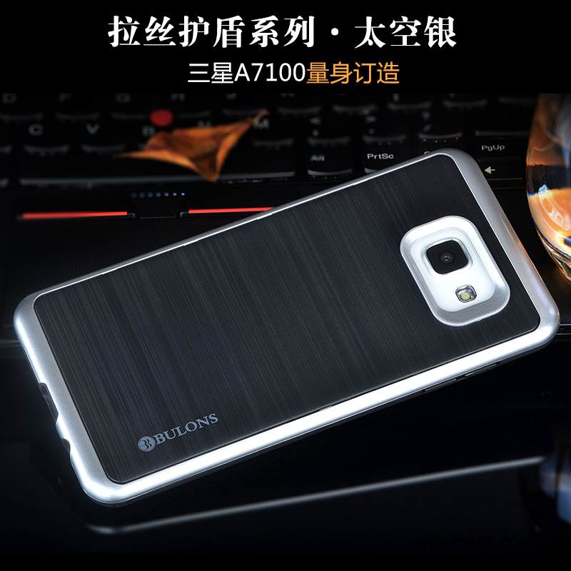 Kuori Samsung Galaxy A7 2016 Silikoni Murtumaton Puhelimen Kuoret, Kotelo Samsung Galaxy A7 2016 Suojaus Musta Uusi