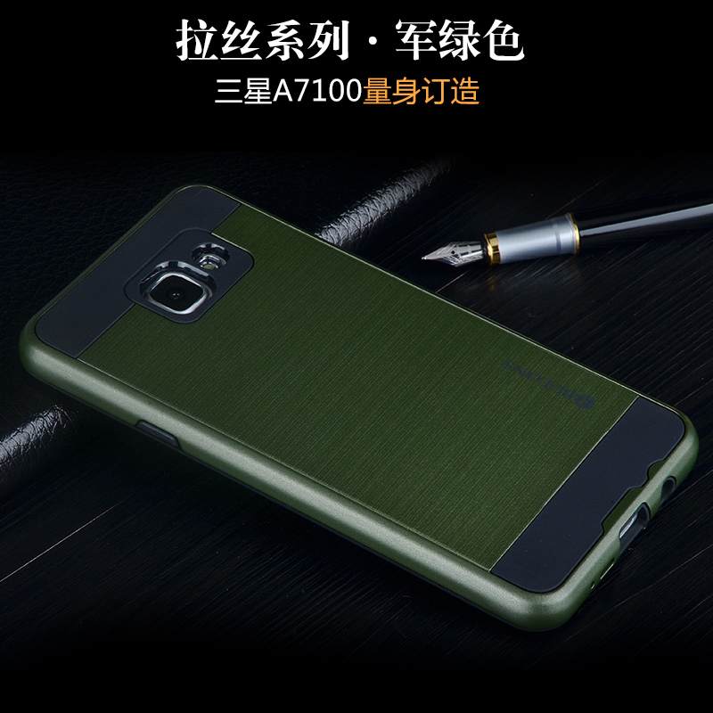 Kuori Samsung Galaxy A7 2016 Silikoni Murtumaton Puhelimen Kuoret, Kotelo Samsung Galaxy A7 2016 Suojaus Musta Uusi