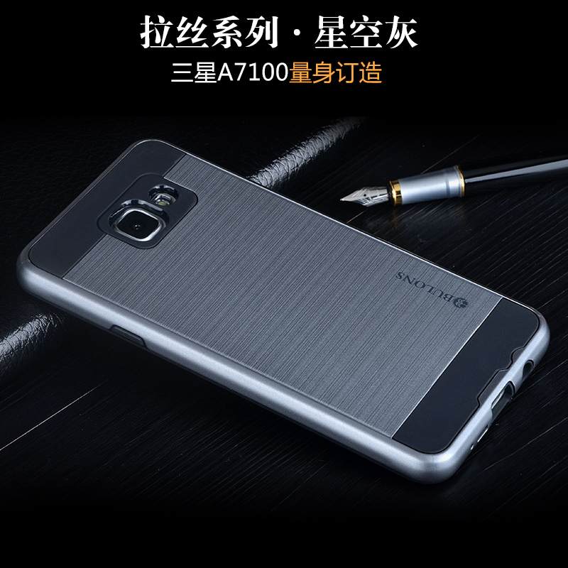 Kuori Samsung Galaxy A7 2016 Silikoni Murtumaton Puhelimen Kuoret, Kotelo Samsung Galaxy A7 2016 Suojaus Musta Uusi