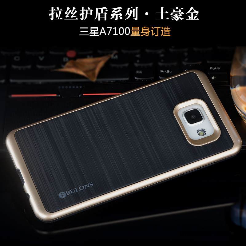 Kuori Samsung Galaxy A7 2016 Silikoni Murtumaton Puhelimen Kuoret, Kotelo Samsung Galaxy A7 2016 Suojaus Musta Uusi