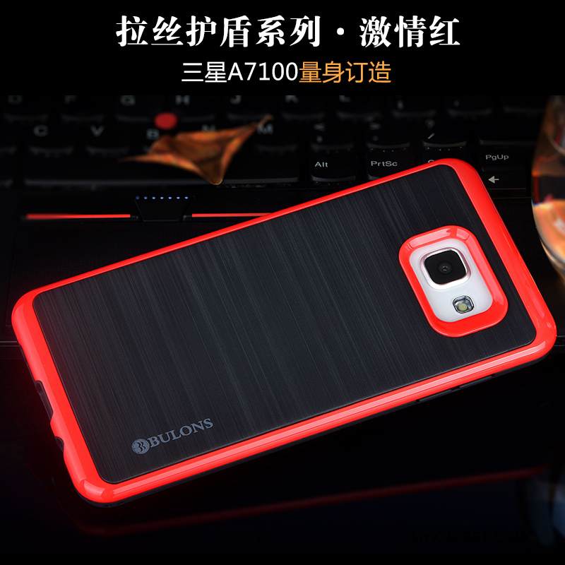 Kuori Samsung Galaxy A7 2016 Silikoni Murtumaton Puhelimen Kuoret, Kotelo Samsung Galaxy A7 2016 Suojaus Musta Uusi