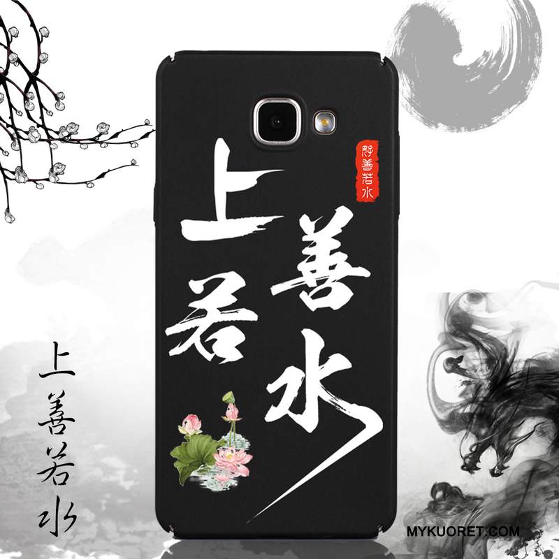 Kuori Samsung Galaxy A7 2016 Silikoni Puhelimen Kuoret Musta, Kotelo Samsung Galaxy A7 2016 Laukut Persoonallisuus