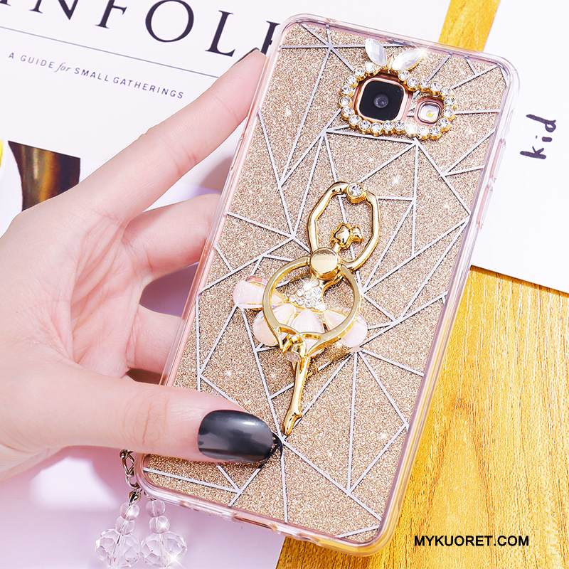 Kuori Samsung Galaxy A7 2016 Suojaus Murtumaton Puhelimen Kuoret, Kotelo Samsung Galaxy A7 2016 Laukut Harmaa Ripustettavat Koristeet